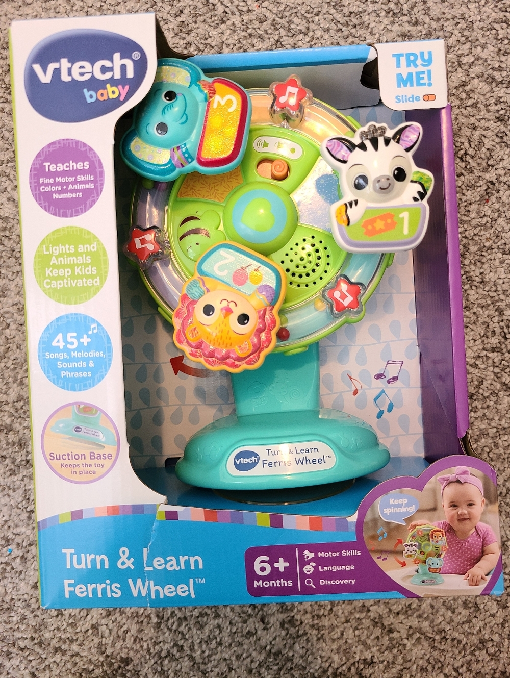VTech Baby Turn & Learn Ferris Wheel Toy - Turquoise/Multicolor